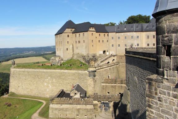 vistas panorámicas desde el castillo de Königstein