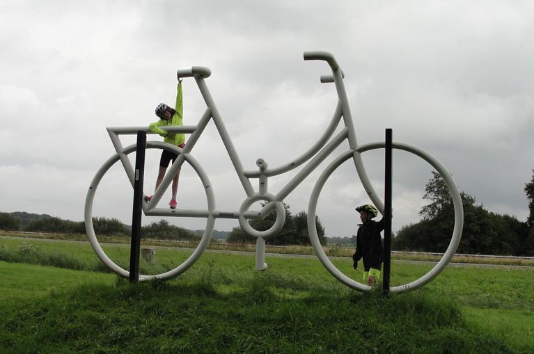 Escultura bicicleta Holanda