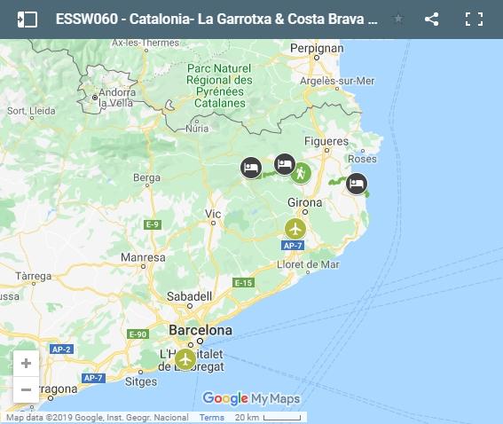 ESSW060 Cataluña Garrotxa y Costa Brava senderismo