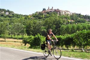 Cyclist in Piedmont