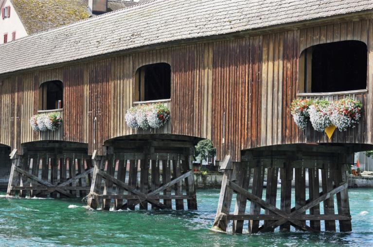 Puente de madera en Gailingen