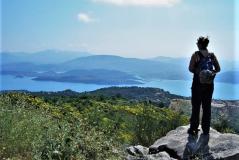 Senderista en el Corfu Trail