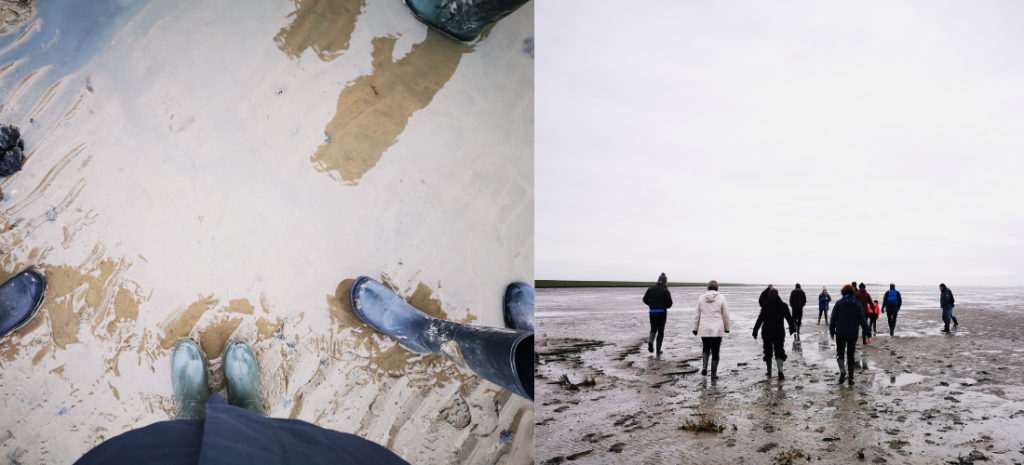 the S-cape team walking to the Waddeneilanden
