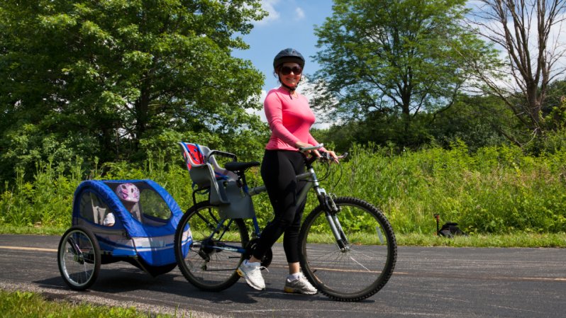 trailer para niños para bicicleta