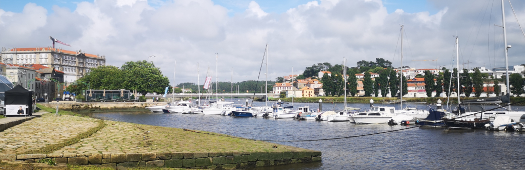Coastal village along Camino portugues