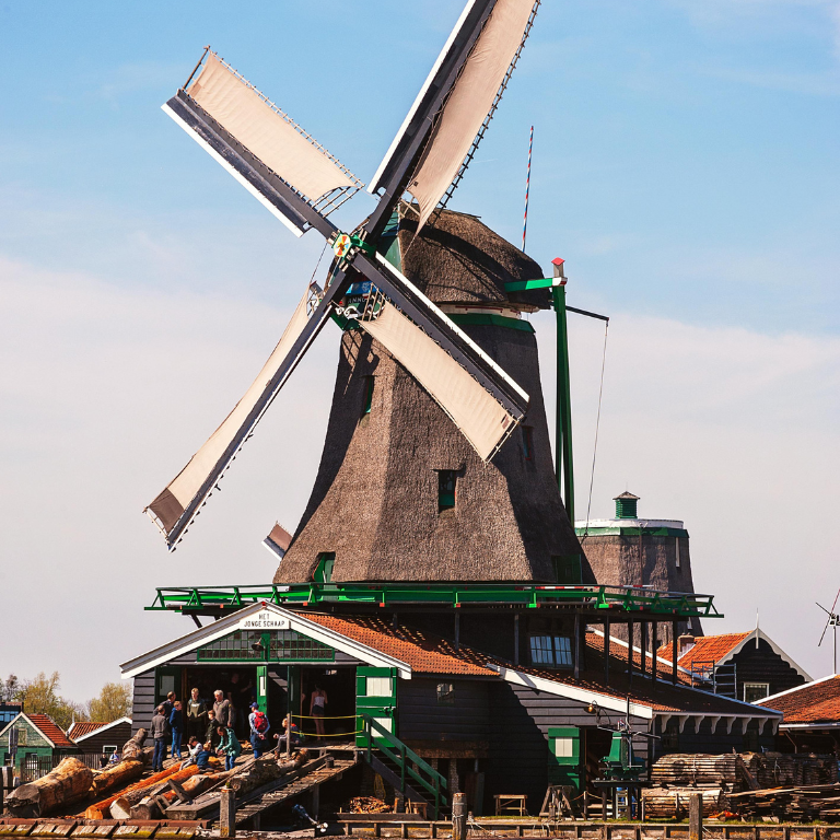 Molino de viento en Holanda