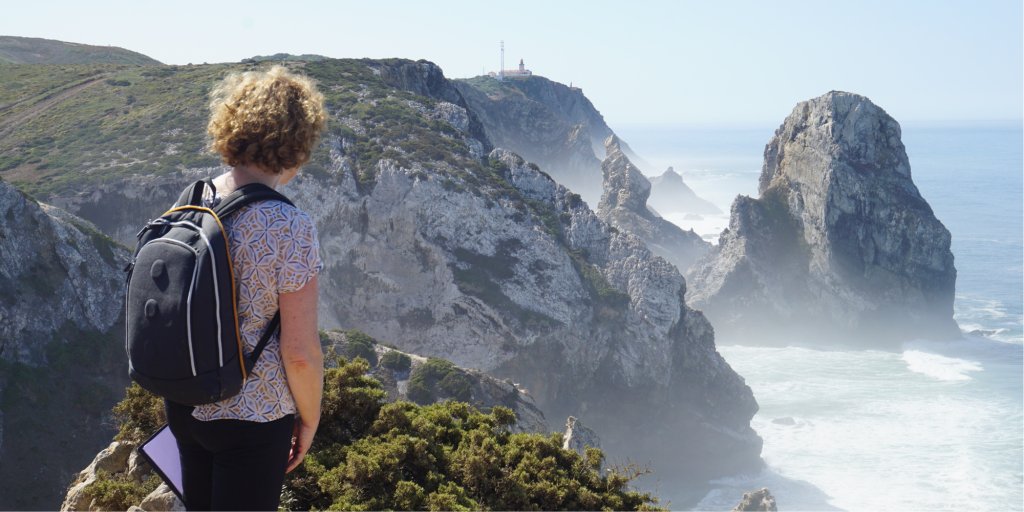 Acantilados en la costa de Cascais
